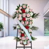 Cuscino floreale funebre a Torino con fiori freschi